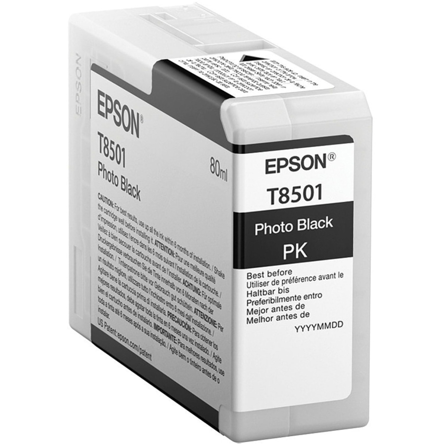 Epson T850 UltraChrome HD 80ml Ink Cartridge for P800 - Photo Black