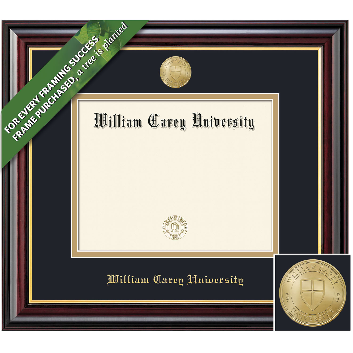 Framing Success 8.5 x 11 Windsor Gold Medallion Bachelors Masters Diploma Frame
