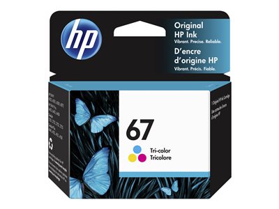 HP 67  DYEBASED TRICOLOR  ORIGINAL  INK CARTRIDGE