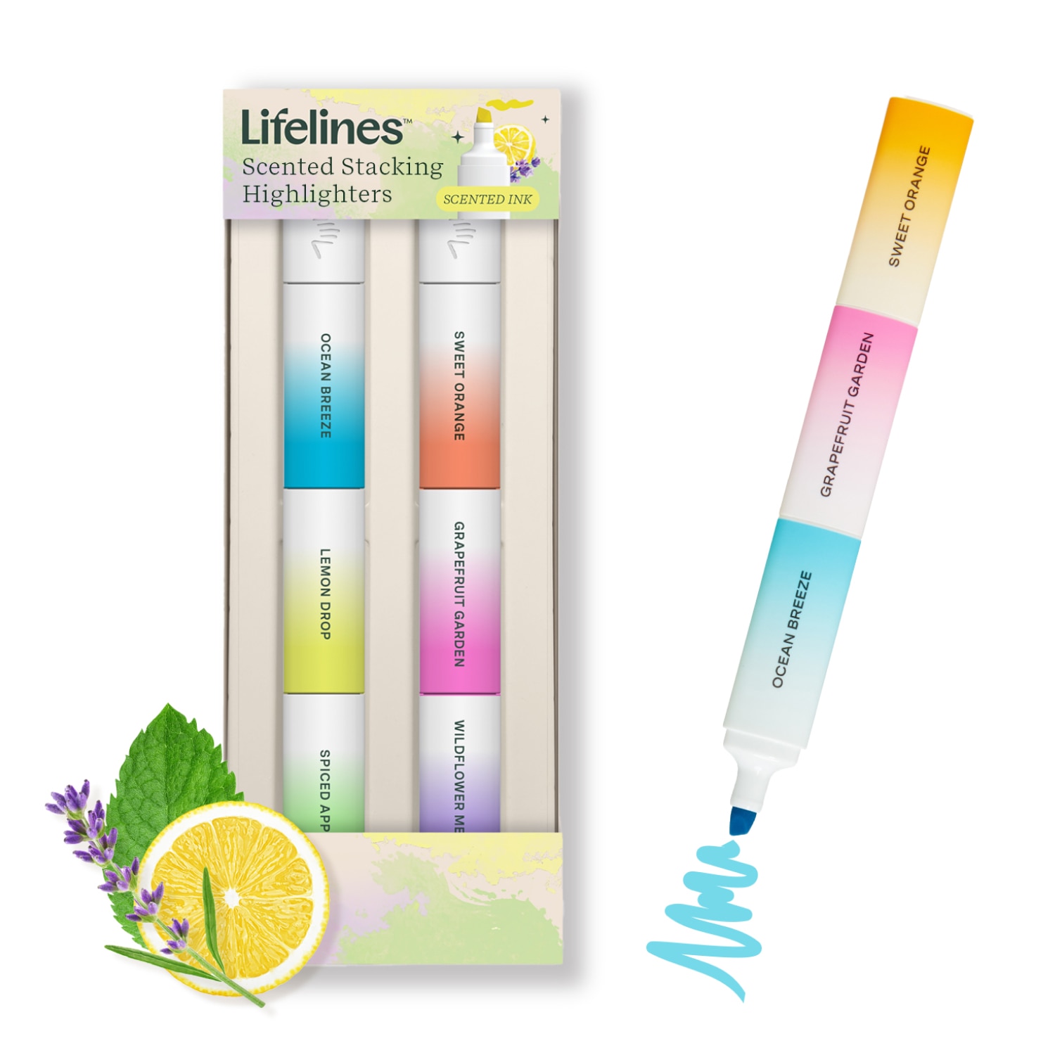 Lifelines Scented Stacking Highlighter 2 Pack