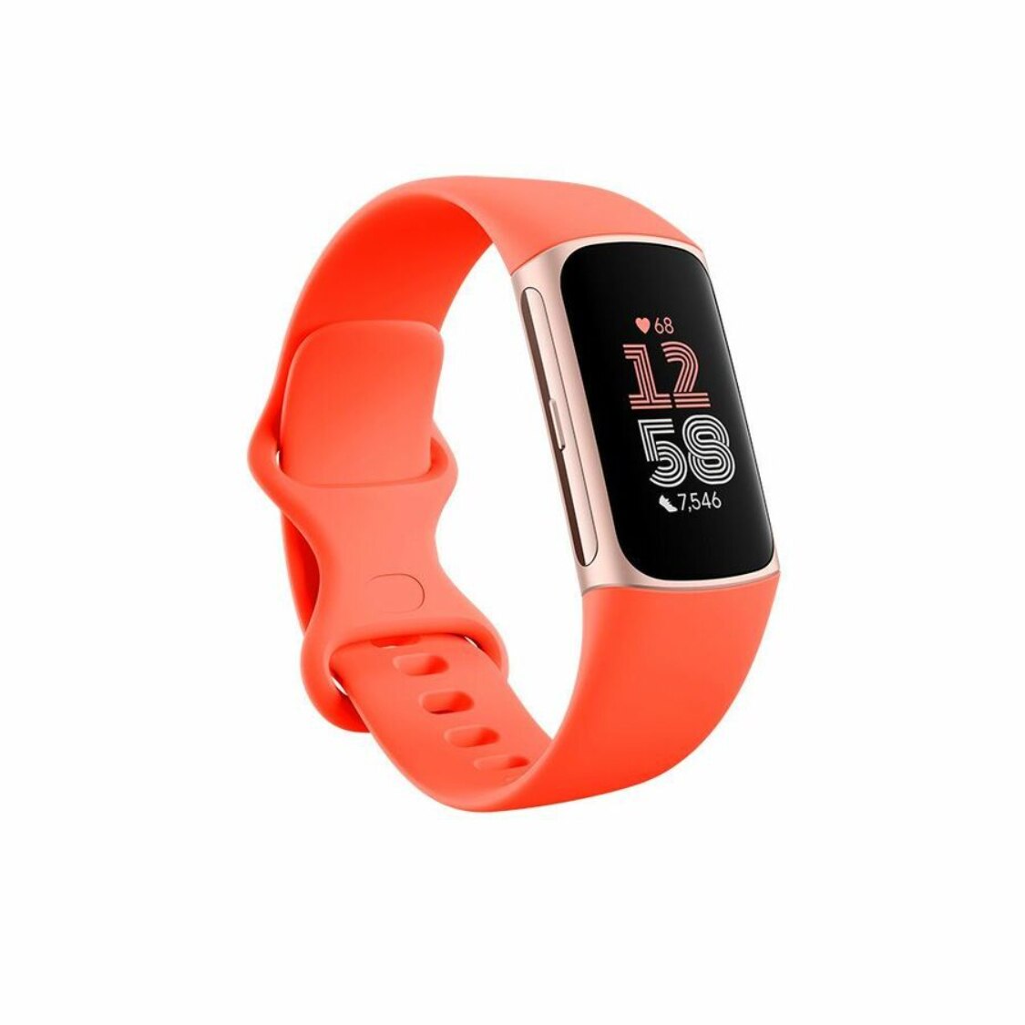 Fitbit Charge 6 Coral Band Champagne Gold Aluminum Case Point Park University Official Bookstore