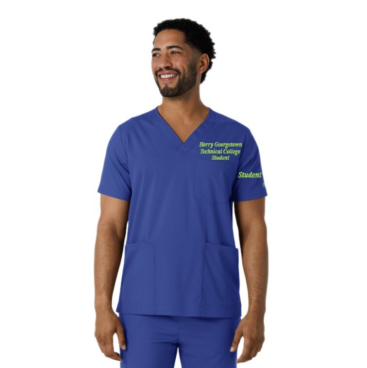 Wink Boundless Men's Multi Pocket V-Neck Top 6351HGTC1