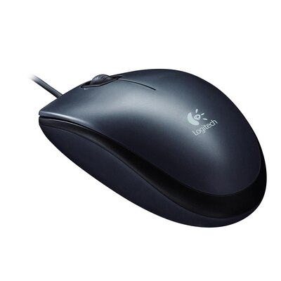 Logitech M100 USB Mouse-Black