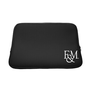 Franklin & Marshall College - Black Laptop Sleeve, Classic V1 - 13