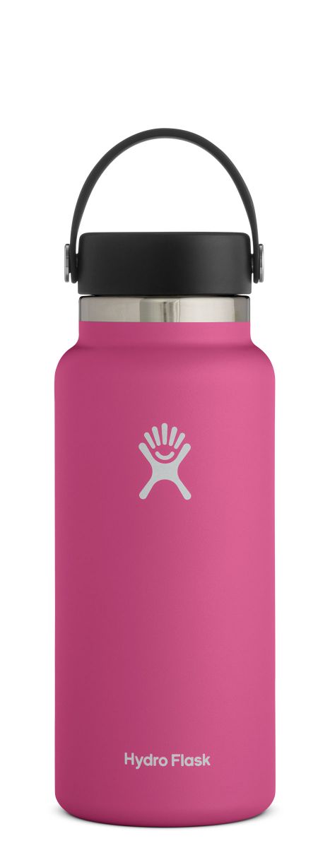 New Other Hydro Flask, Wide Mouth Flex Cap Raspberry, 32 Ounce