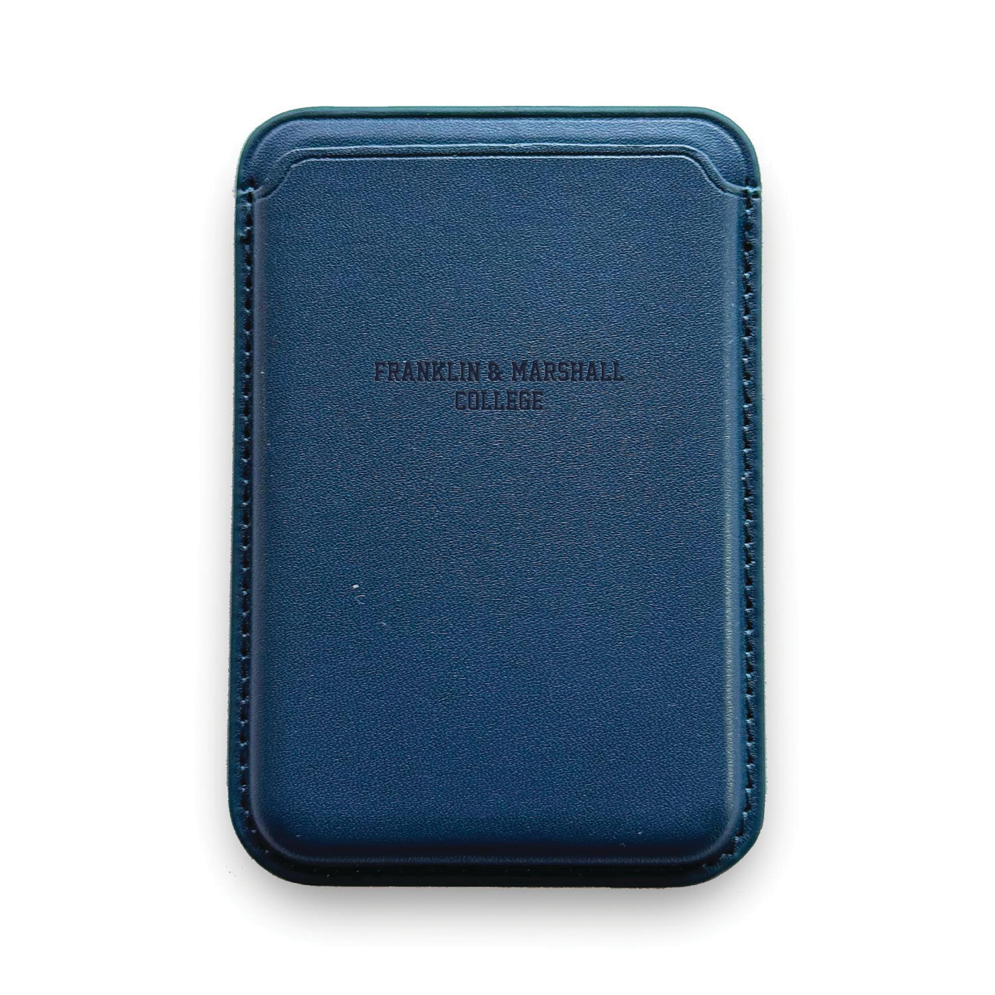 Monaco Leather Cellphone ID wallet with MagSafe Navy