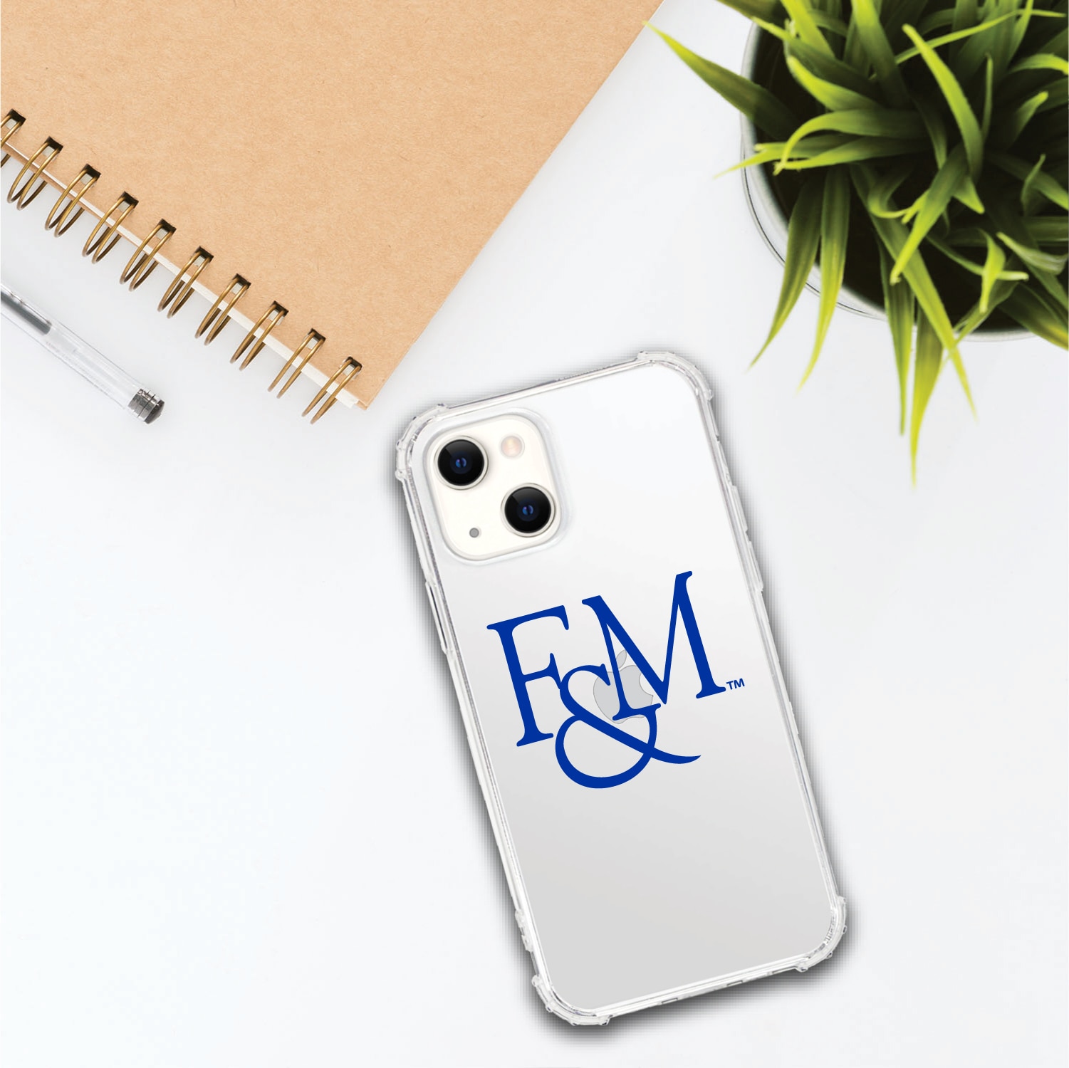 Franklin & Marshall College - Clear Tough Edge Phone Case, Classic V1 - iPhone 14