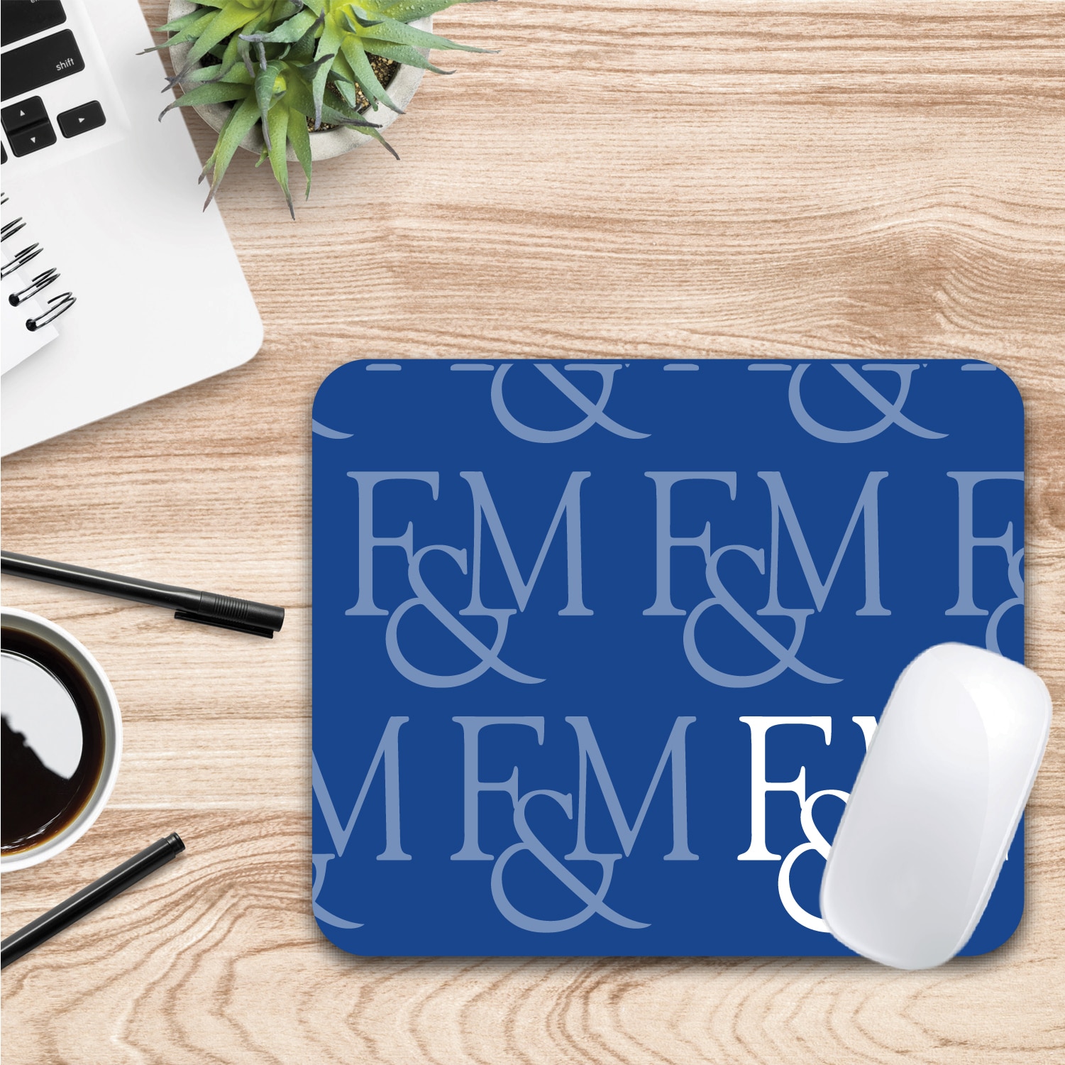 Franklin & Marshall College - Mousepad, Mascot Repeat V1