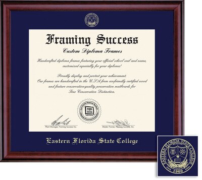 Framing Success 8.5 x 11 Classic Gold Embossed School Seal Bachelors Diploma Frame