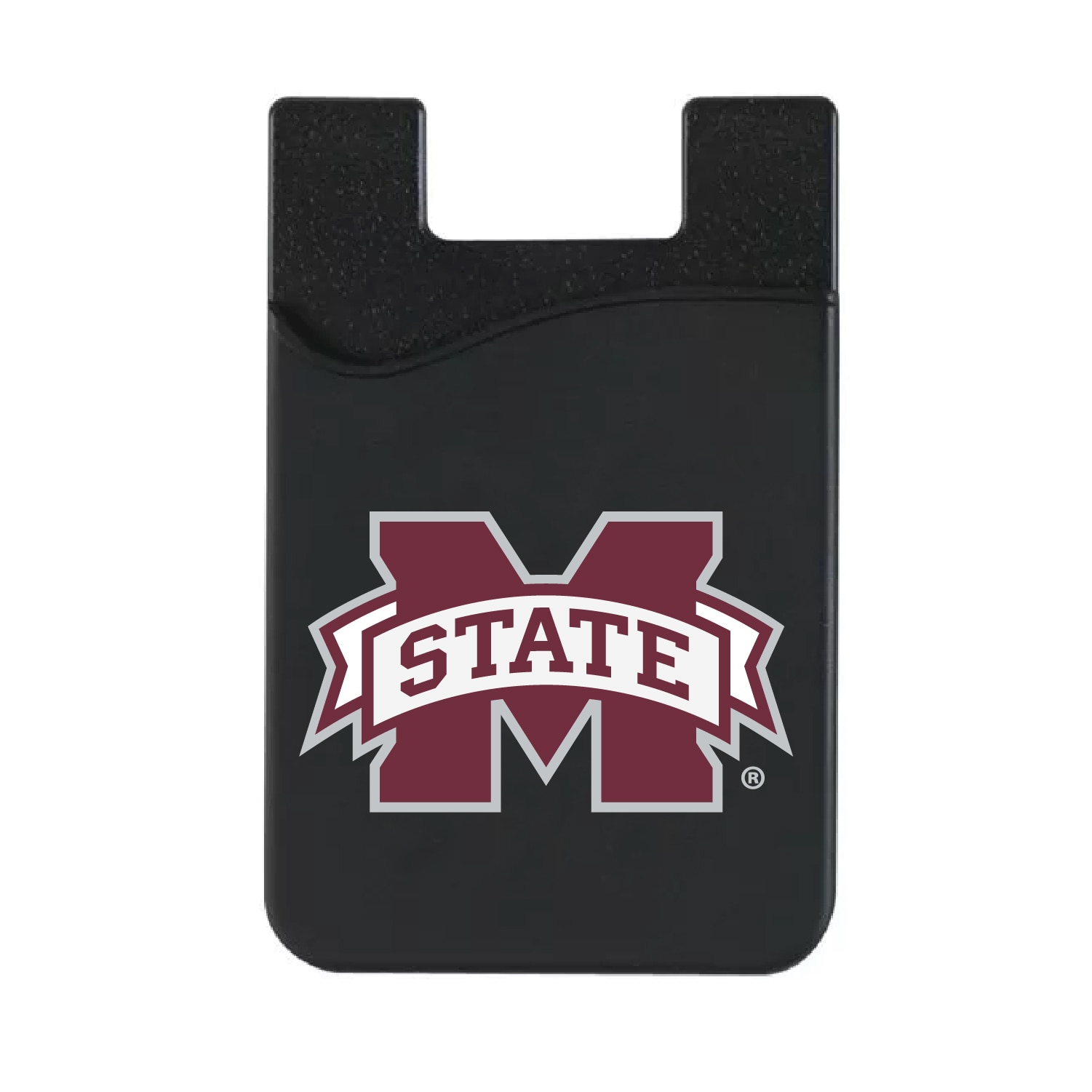 Mississippi State University - Black Leather Wallet Sleeve (Top Load), Classic V1