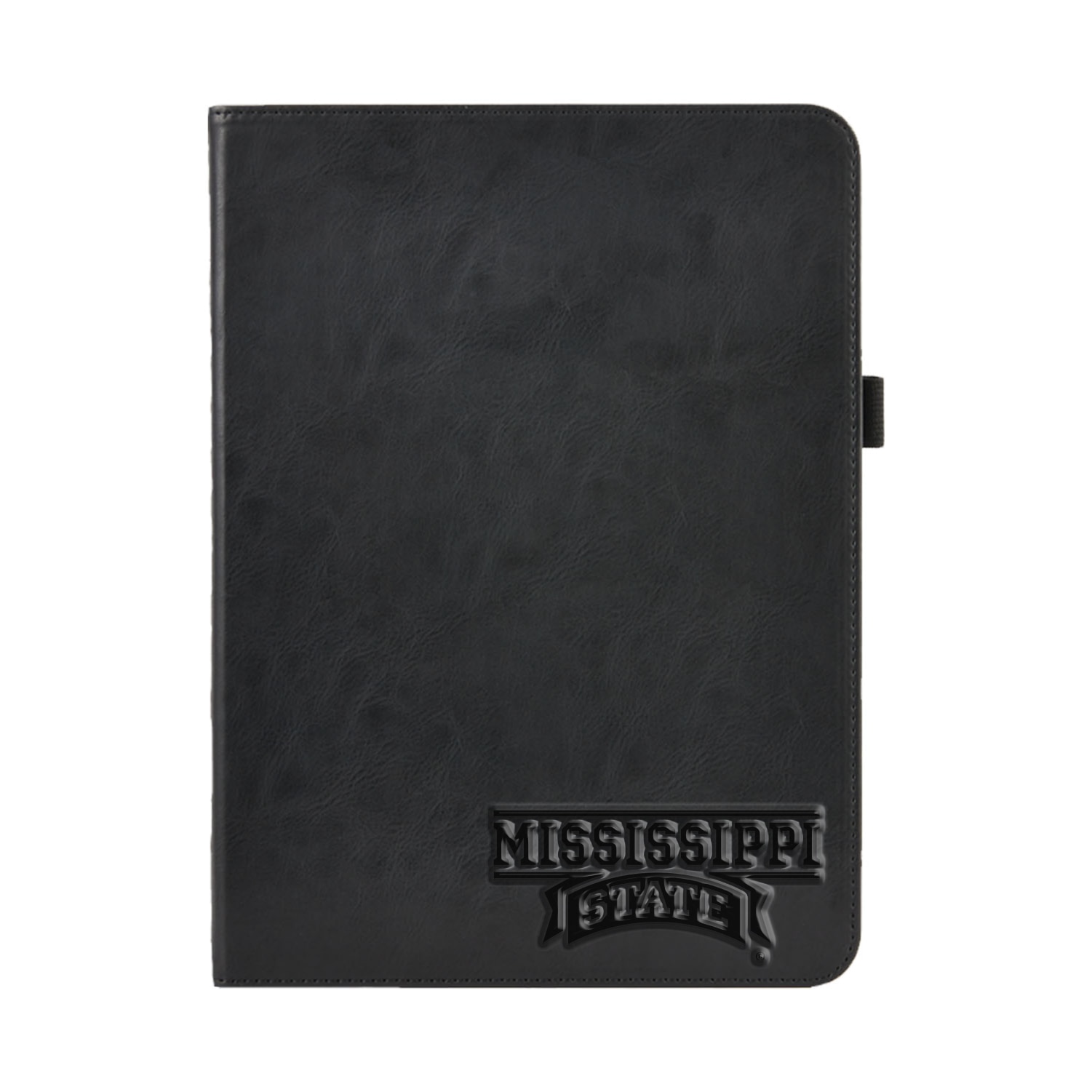 Mississippi State University V3 Black Leather Folio Tablet Case, Alumni V2 - iPad (9th gen)