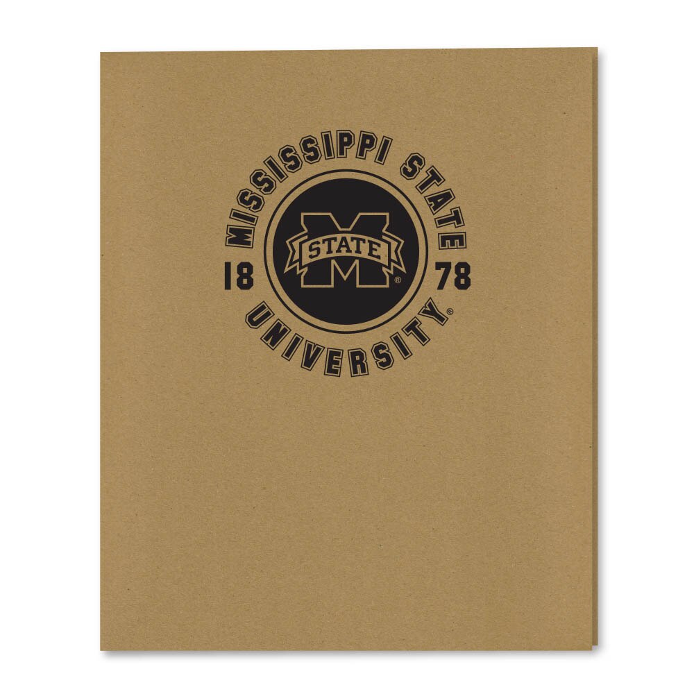 Recycled Emblematic Kraft 2 Pocket Folder, Classic