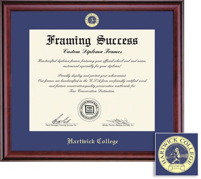 Framing Success 8 x 10 Classic Gold Embossed School Seal Bachelors Photo Frame