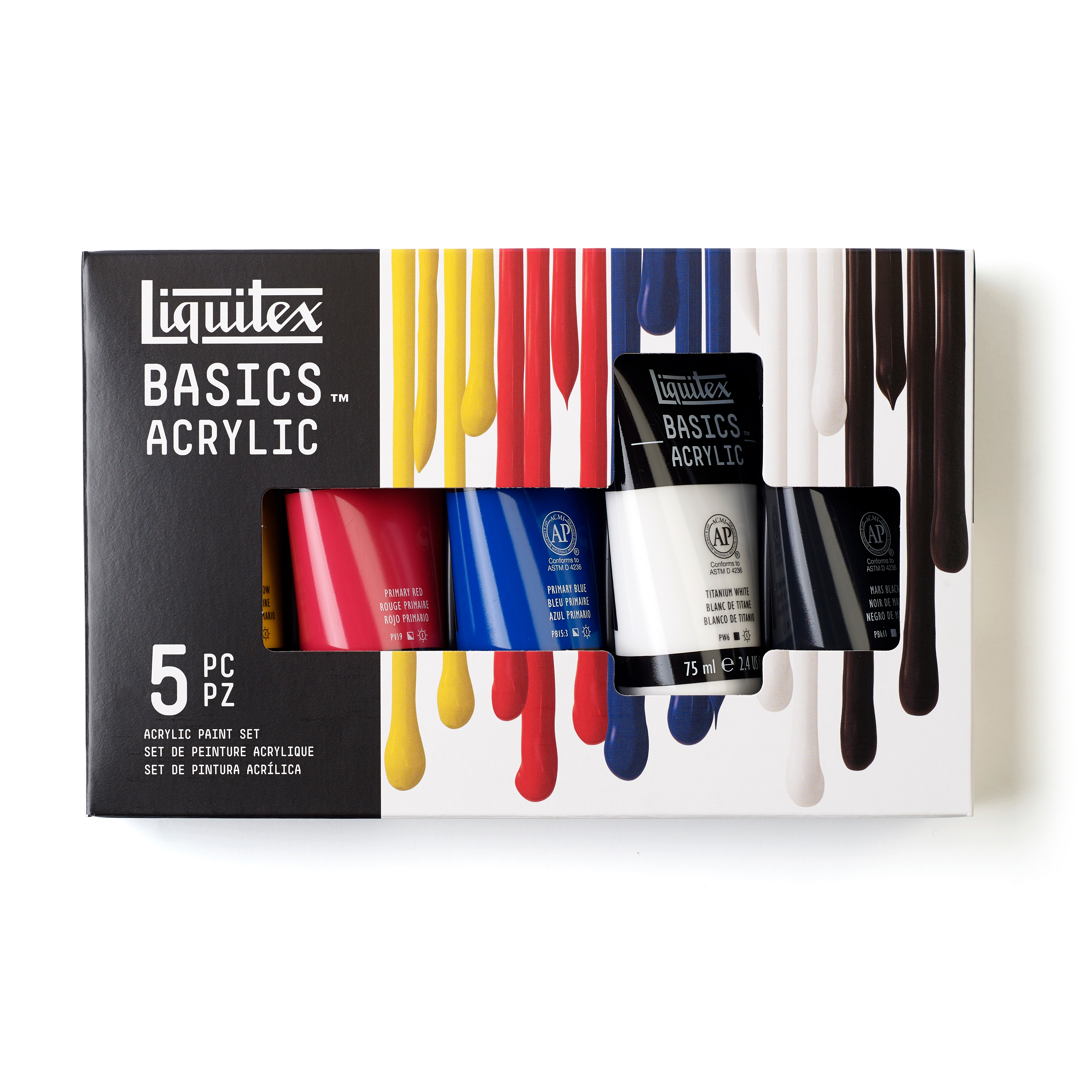 Liquitex BASICS Acrylic Color Value Set, 5-Colors