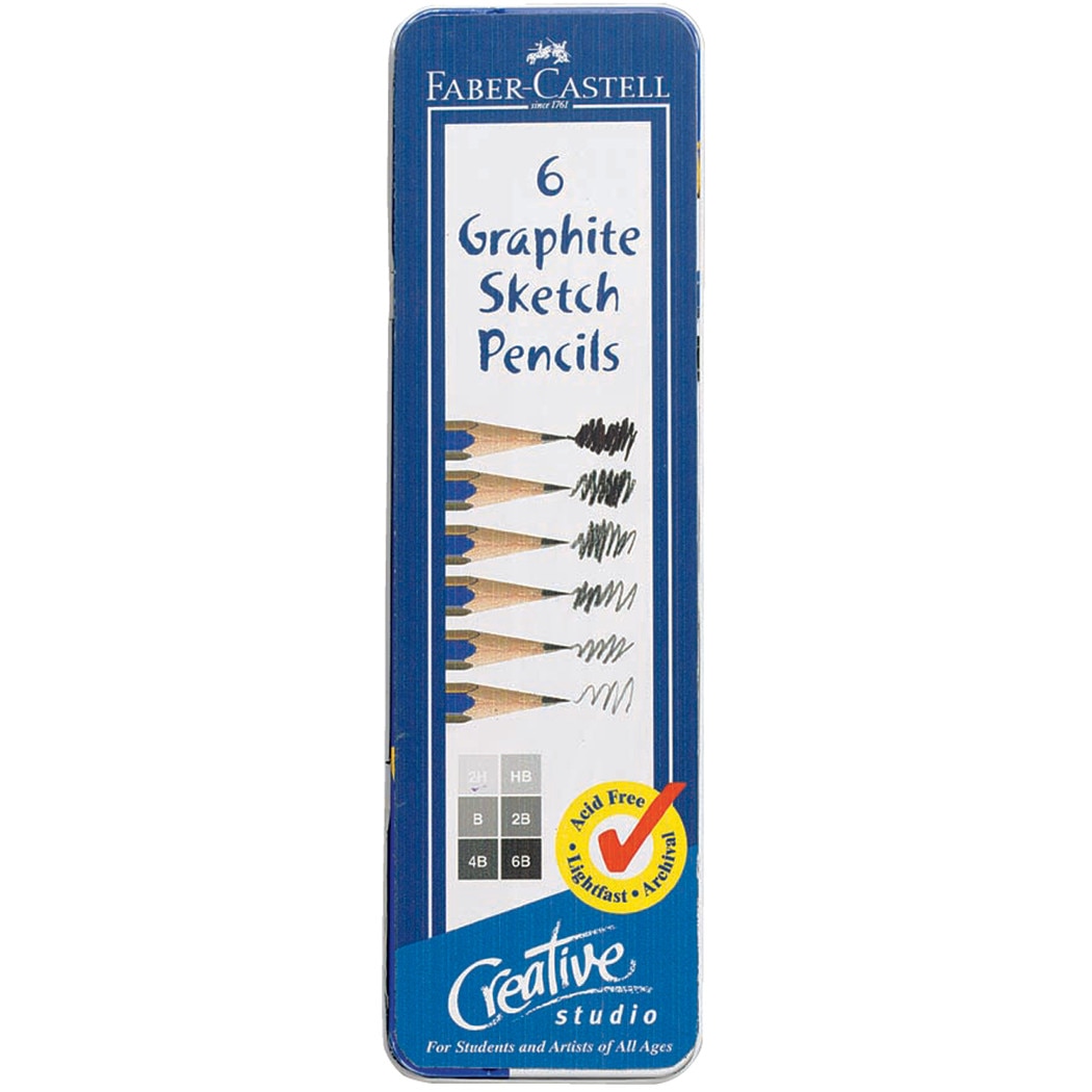 Graphite Sketch Pencil Set/6