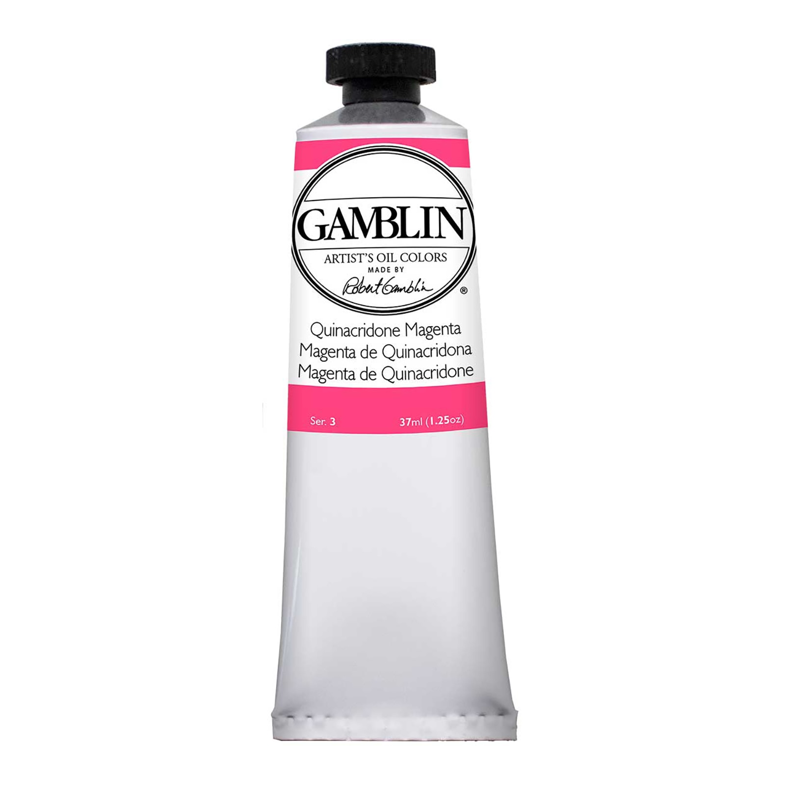 Gamblin Artist Grade Oil Color, 37ml, Quinacridone Magenta