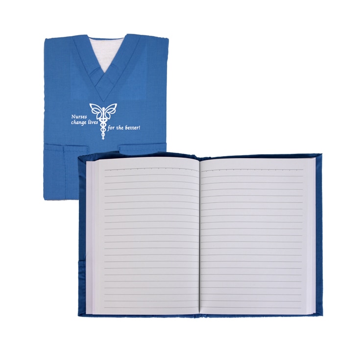 Blue Nurse Scrub Notebook