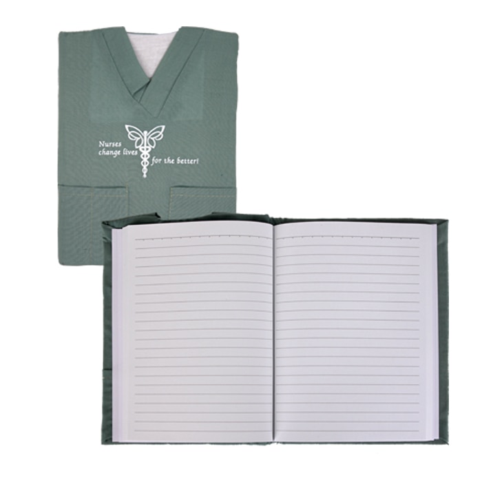 Green Nurse Scrub Notebook