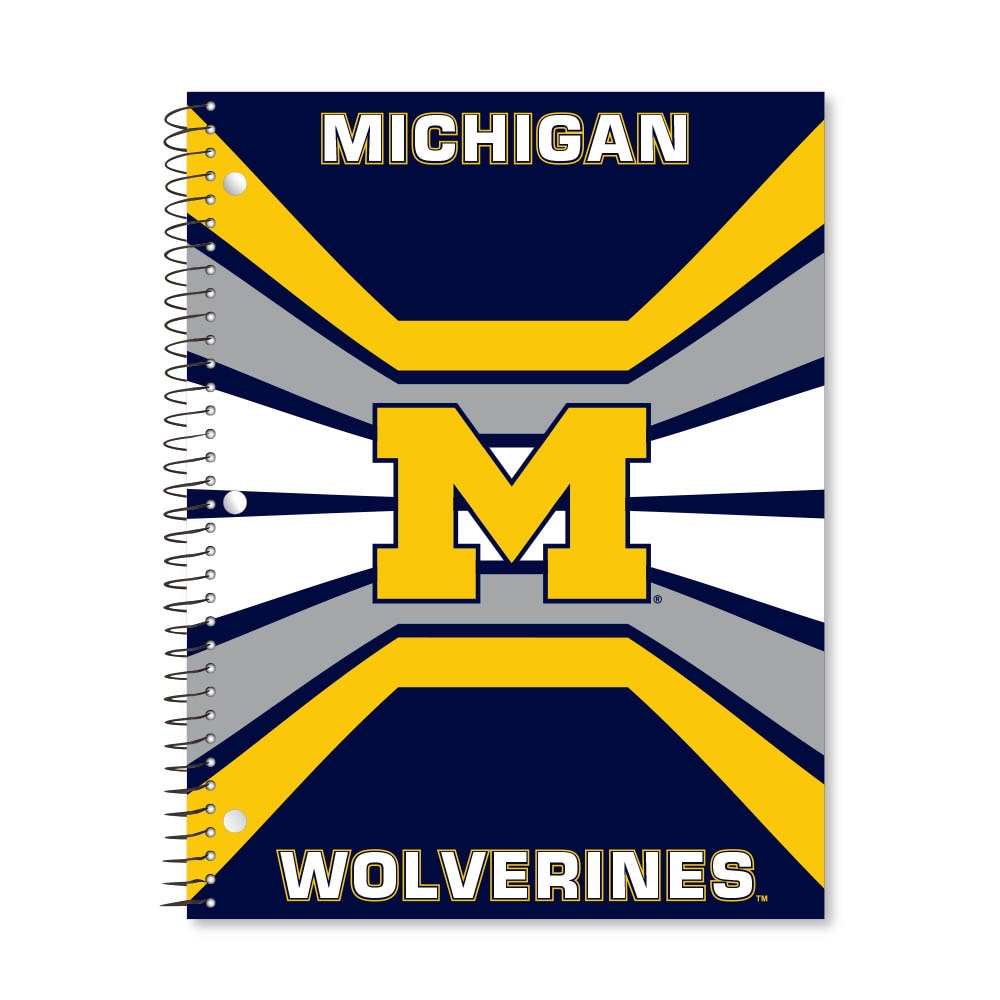 Digi Color Warp 1 Subject 11"x8.5" 70 Count College Ruled Spiral Notebook