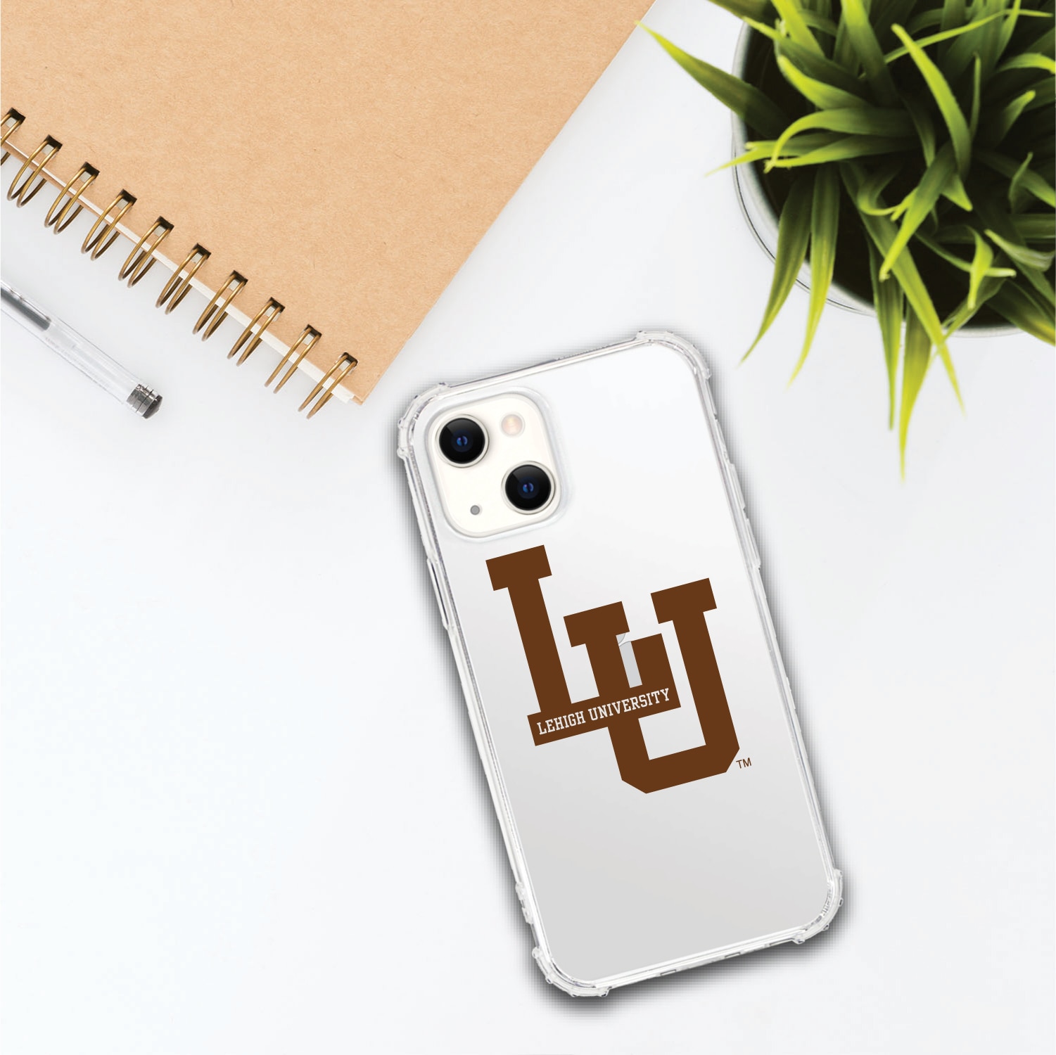 Lehigh University V2 Clear Tough Edge Phone Case, Classic V1 - iPhone 14 Plus