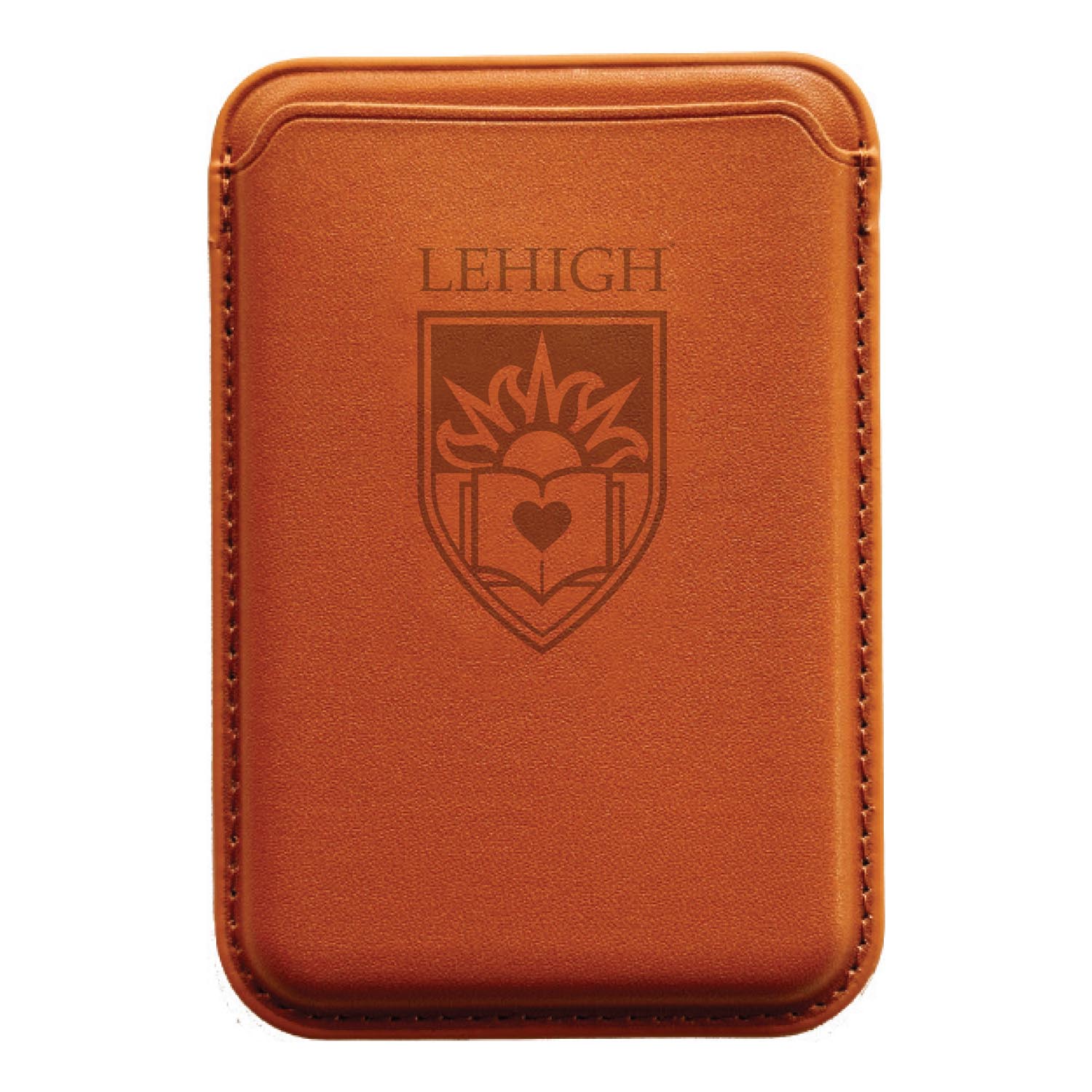 Monaco Leather Cellphone ID wallet with MagSafe Brown