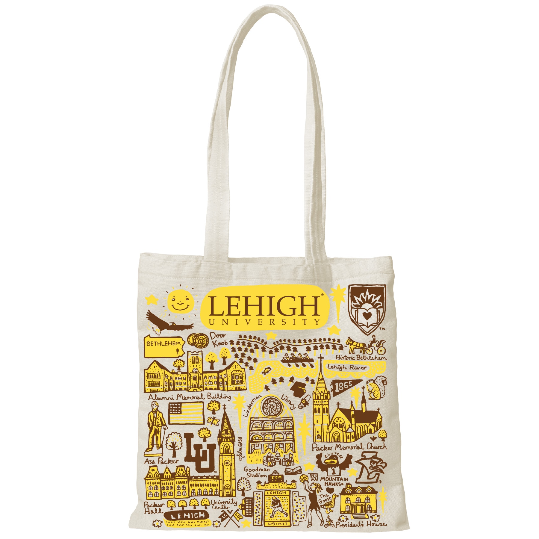 Lehigh Julia Gash Tote canvas Backpacks and Bags