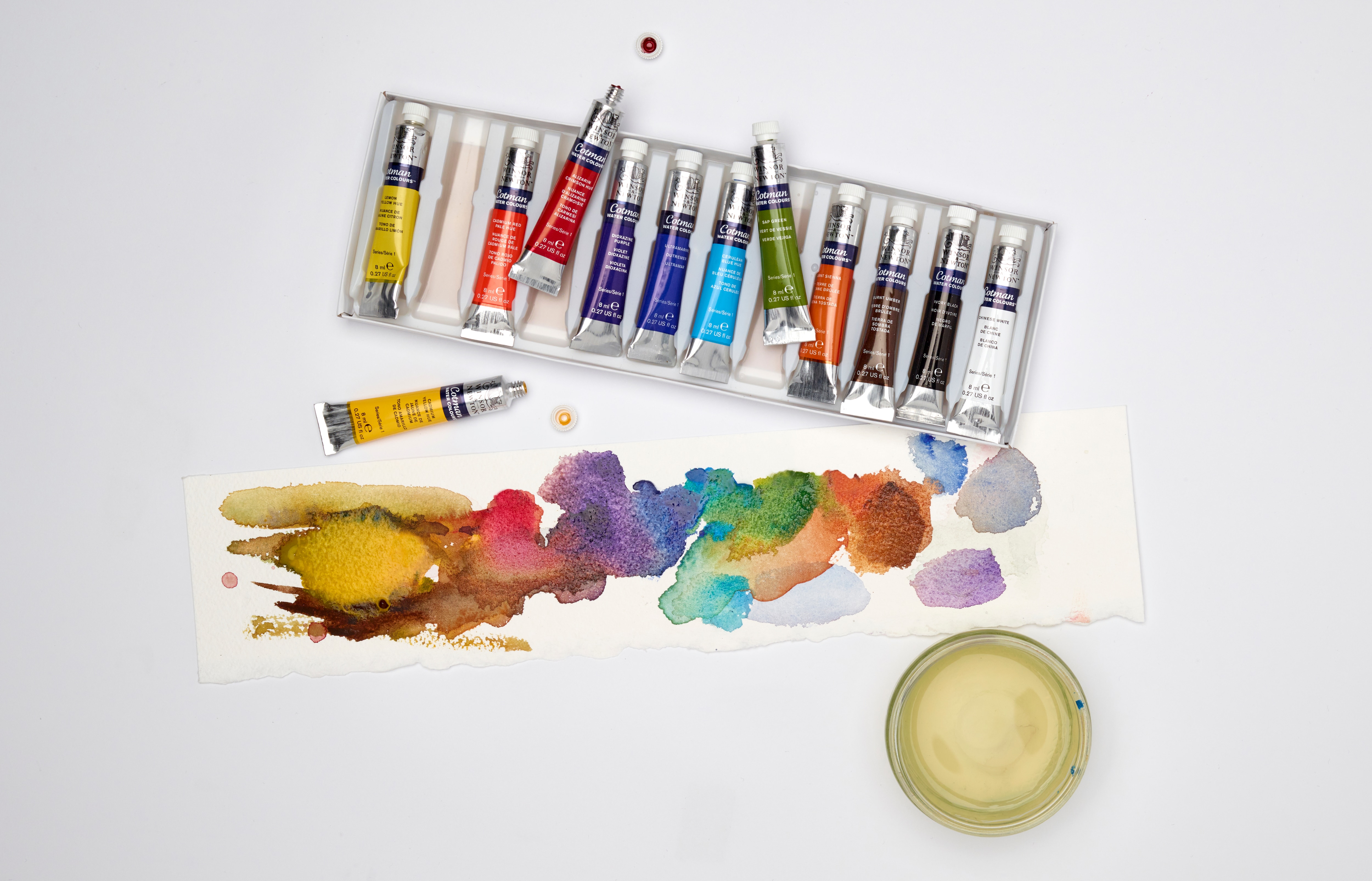 Winsor & Newton Cotman Watercolor Tube Set, 12-Colors