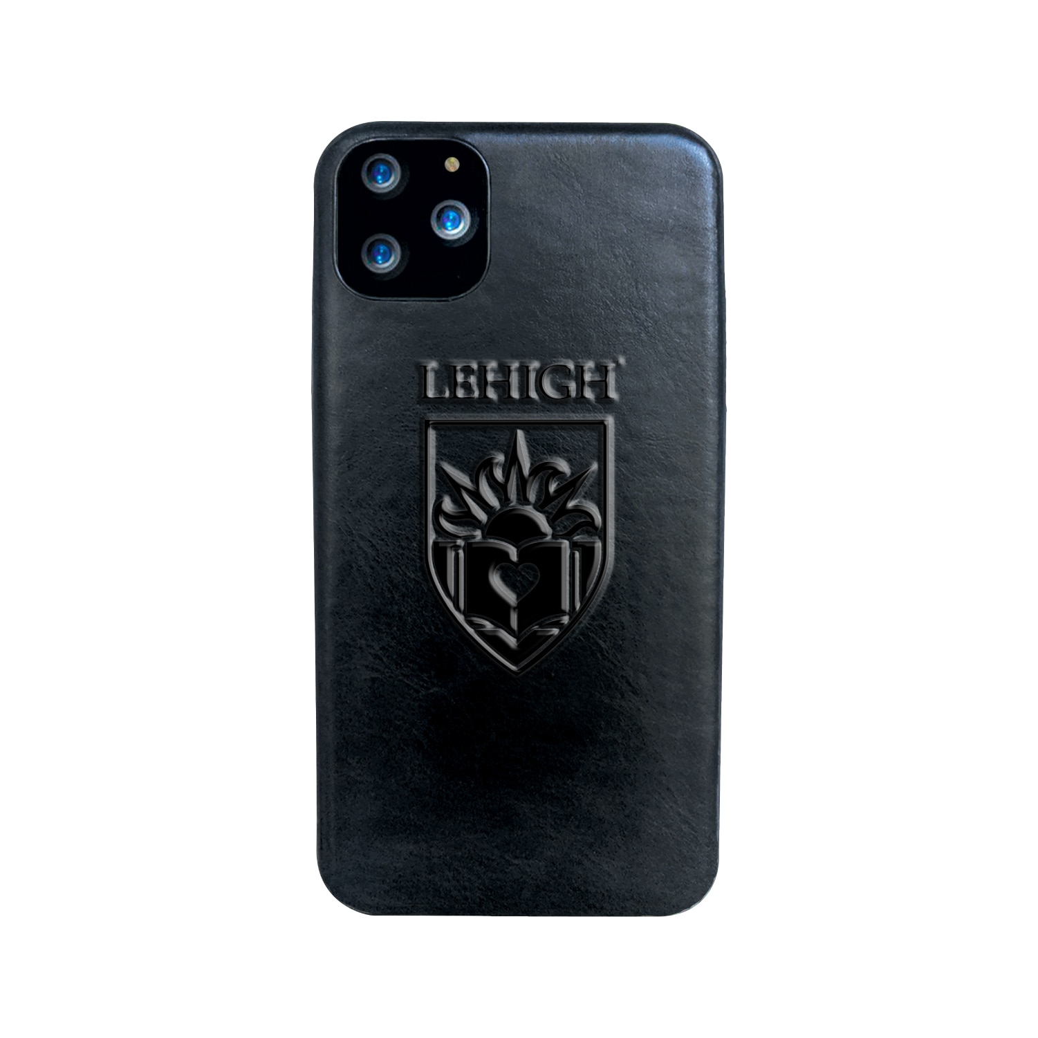 Lehigh University Leather Shell Phone Case, Black, Alumni V2 - iPhone 13 Pro