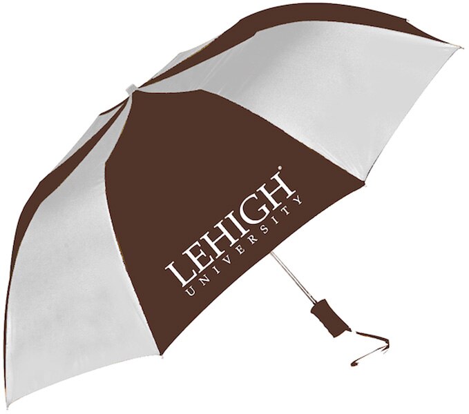 Lehigh "The Sport" 2-Tone Emblematic Umbrella Automatic Folding 48" Coverage