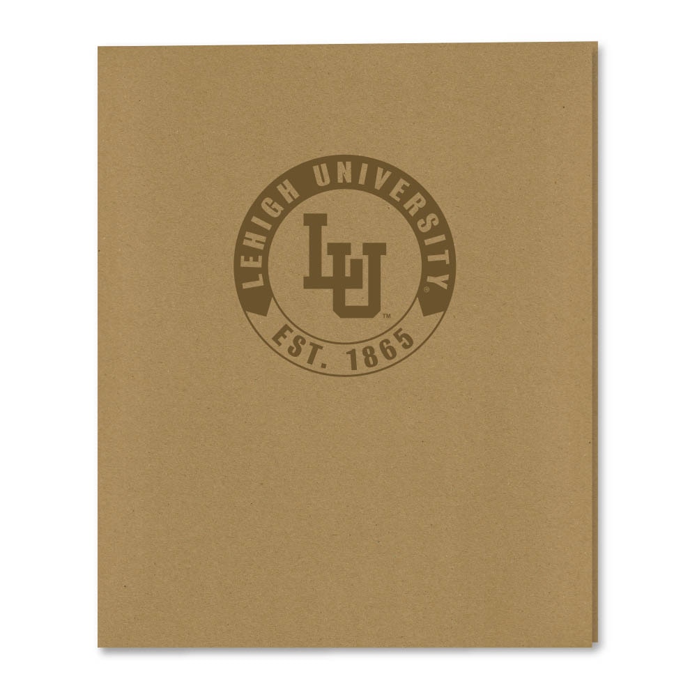 Recycled Emblematic Kraft 2 Pocket Folder, Classic