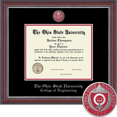 Church Hill Classics 8.5" x 11" Masterpiece Cherry College of Engineering Diploma Frame