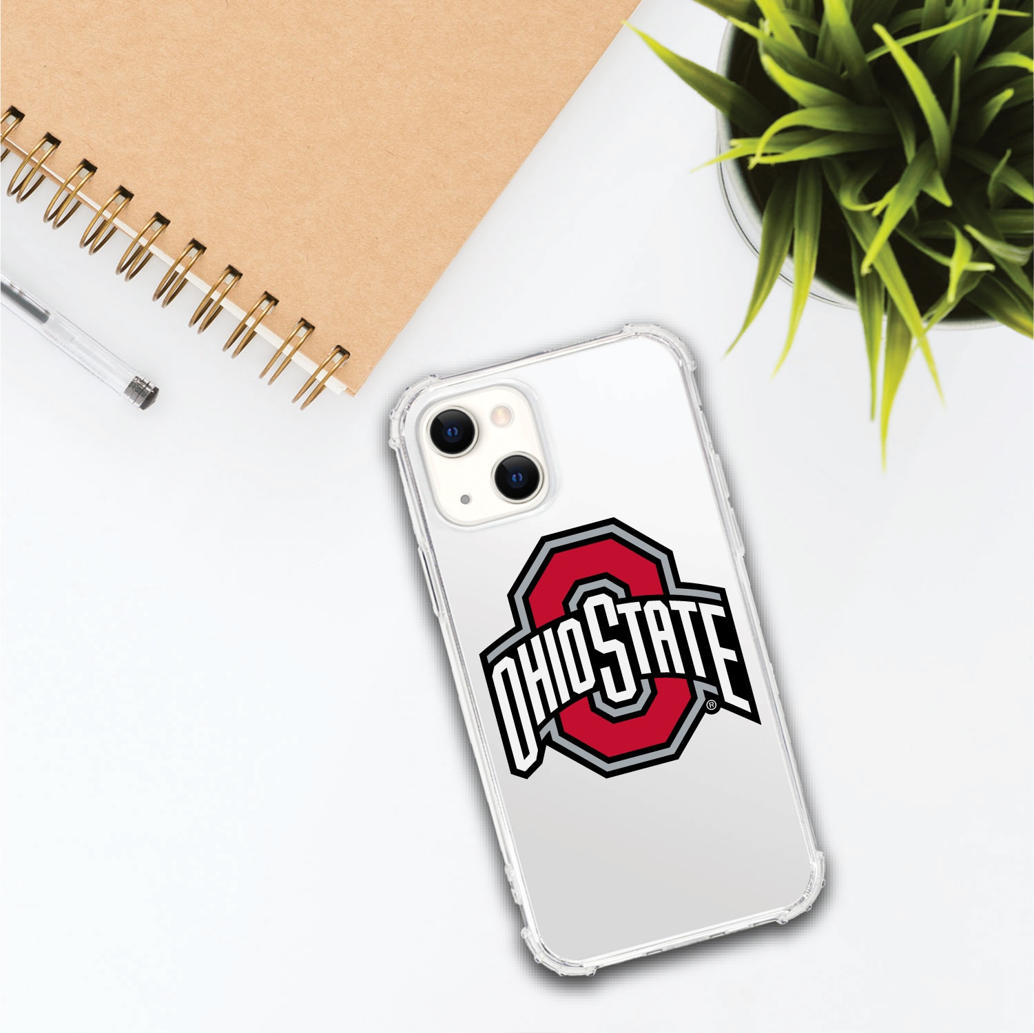 Ohio State University V2 Clear Tough Edge Phone Case, Classic V1 - iPhone 14 Plus