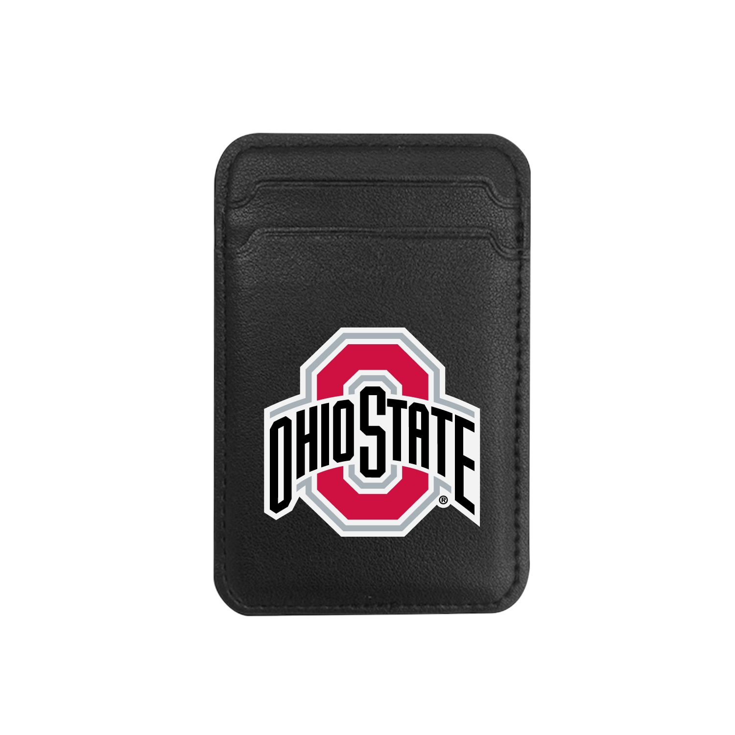 Ohio State University V2 - Leather Wallet Sleeve (Top Load, Mag Safe), Black, Classic V1