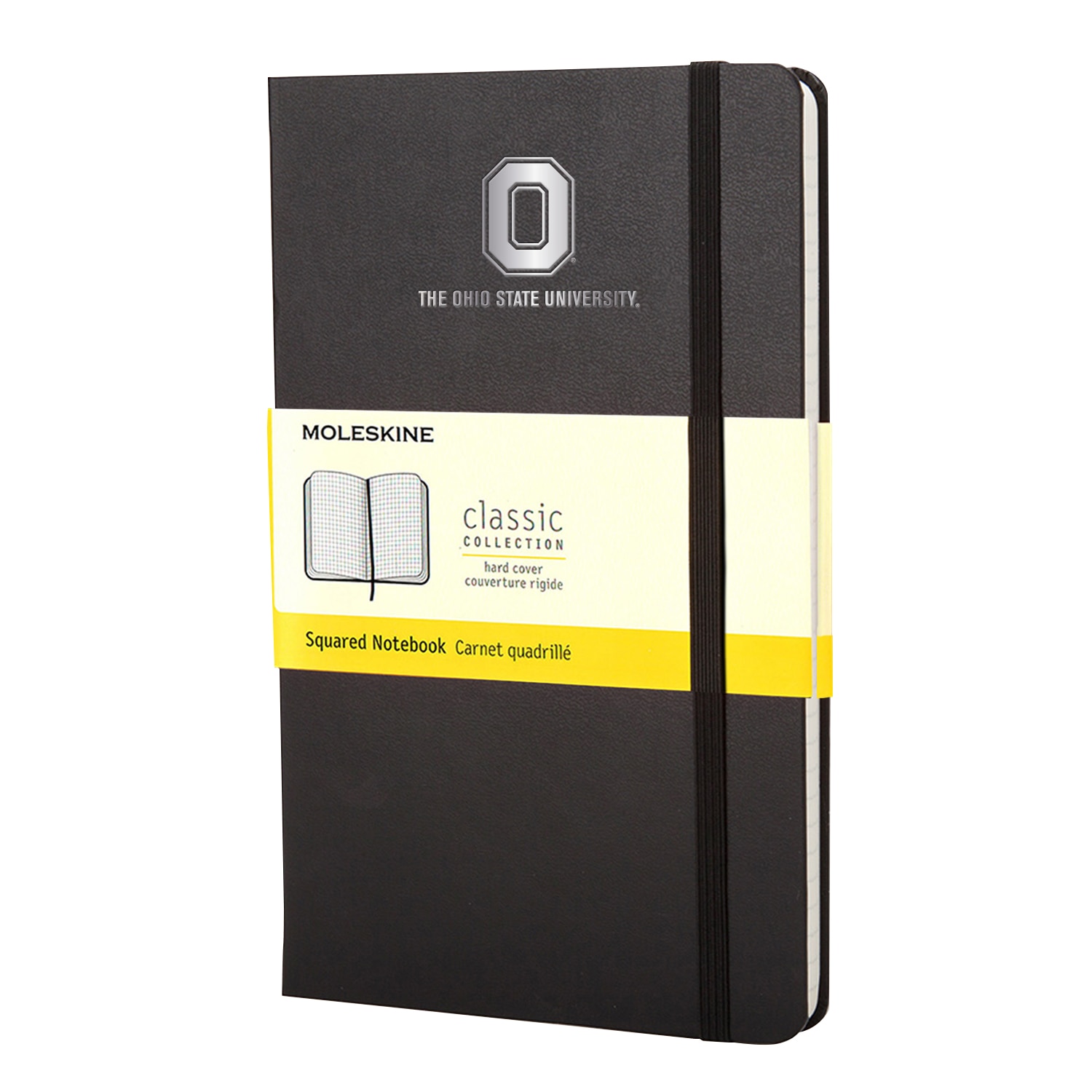 Moleskine Large Black Square School Name Foil Journal