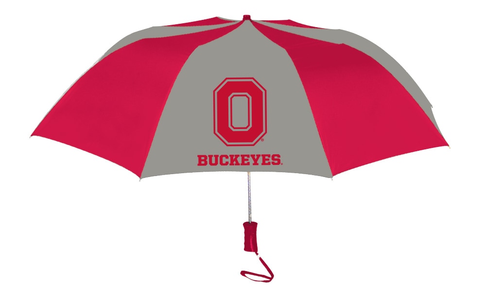 Ohio State Buckeyes "The Sport" 2-Tone Emblematic Umbrella Automatic Folding 48" Coverage