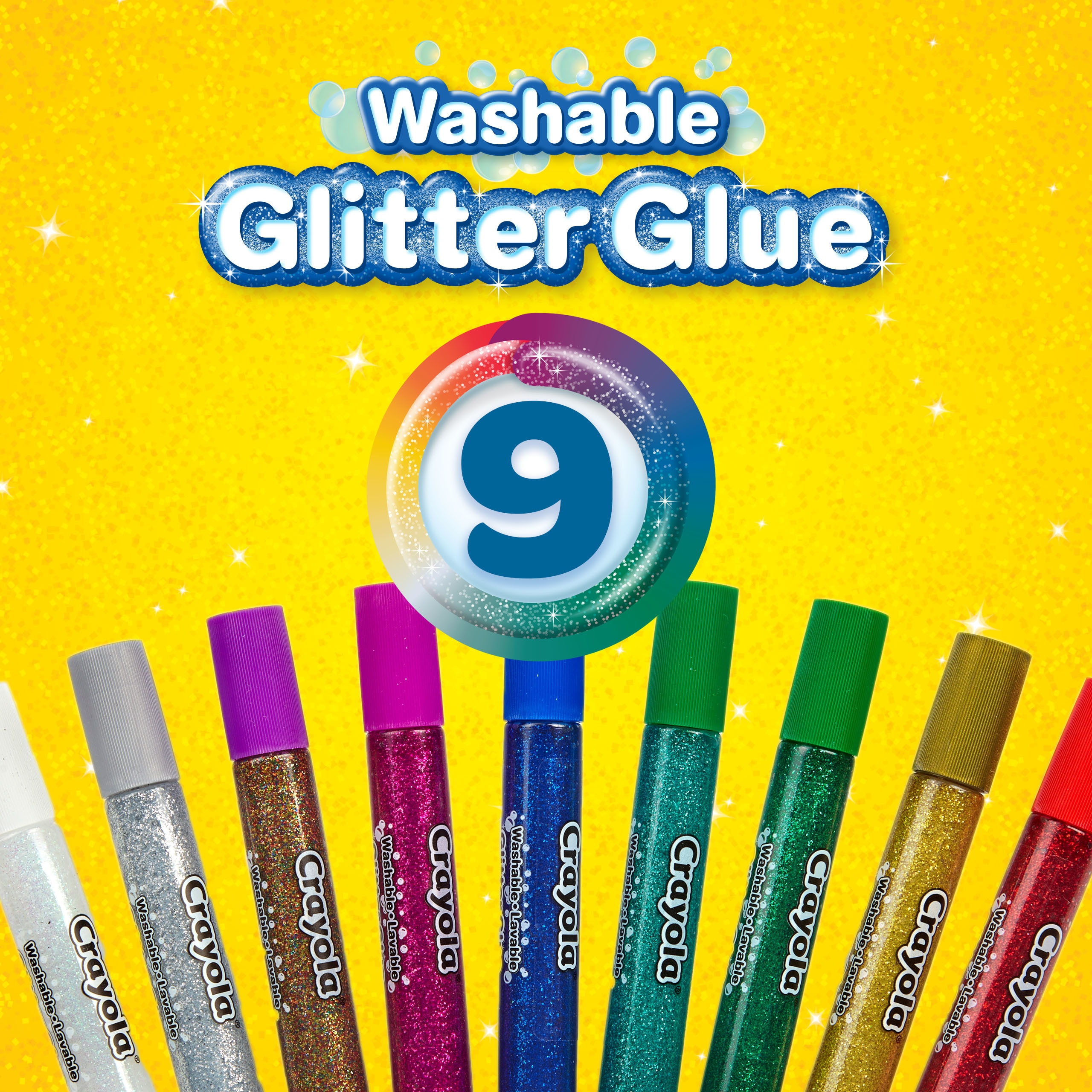 Glitter Glue Wash 9 Clrs (12)