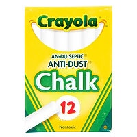 Crayola Anti-Dust Chalk - White Pack of 144