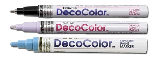 Uchida DecoColor Paint Marker, Fine, Carded Packaging, Blue