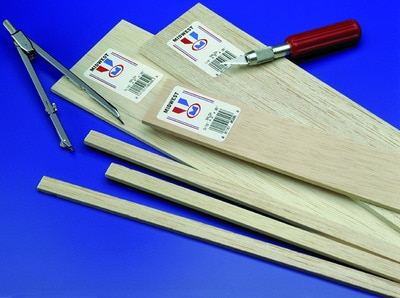 Midwest Balsa Wood Strip, 36" x 3/16" x 3/16"