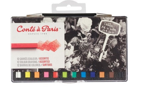 CONTE CRAYON 12 PIECE ASSORTED SET CARDED