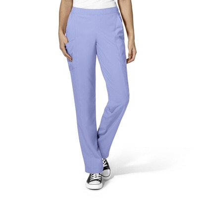 WonderWink W123 Women's Flat Front Double Cargo Scrub Pant, 5155 Tall