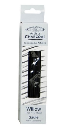 Winsor & Newton Charcoal Sticks, Willow Charcoal, Thin