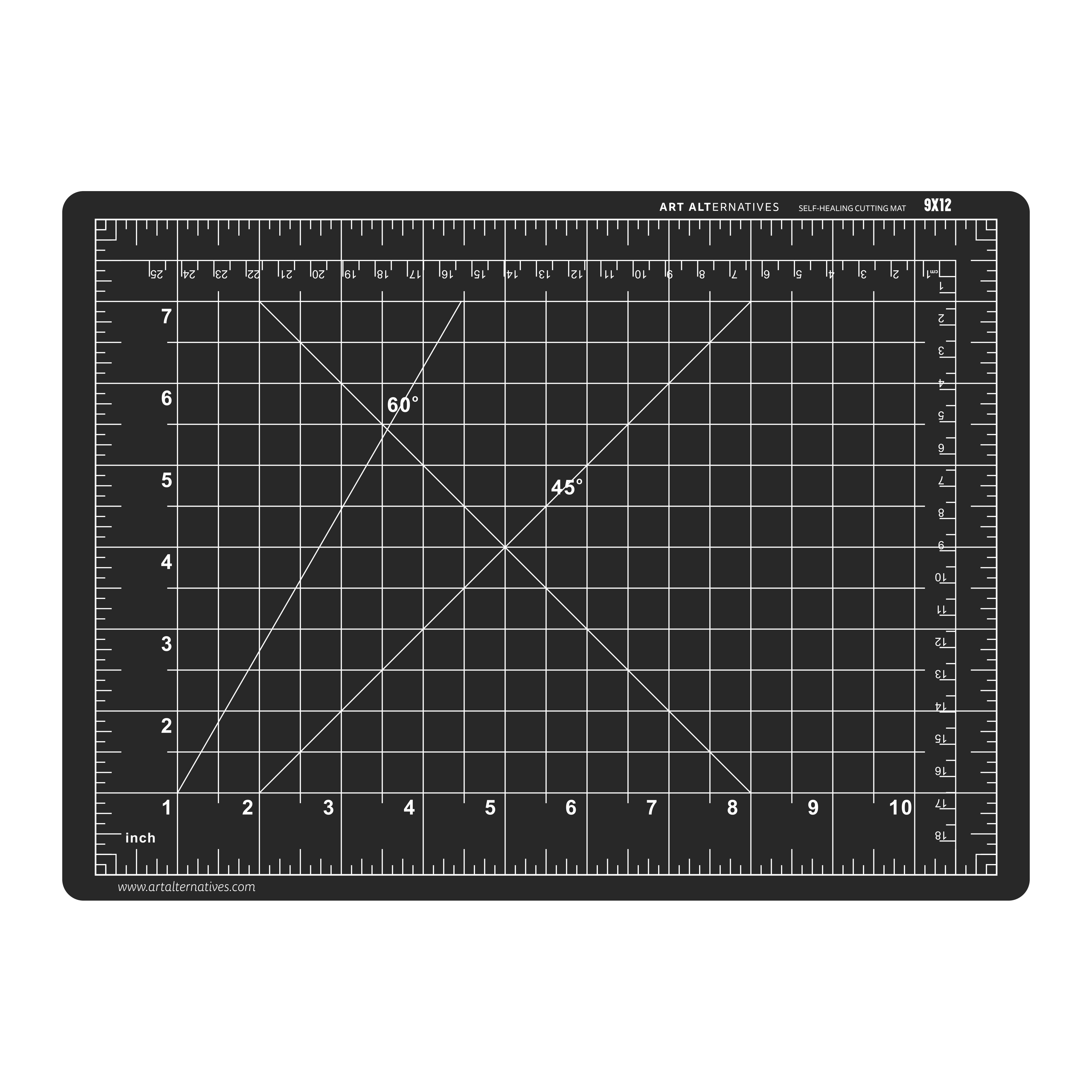 Art Alternatives Self-Healing Cutting Mat, 9" x 12", Double-Sided