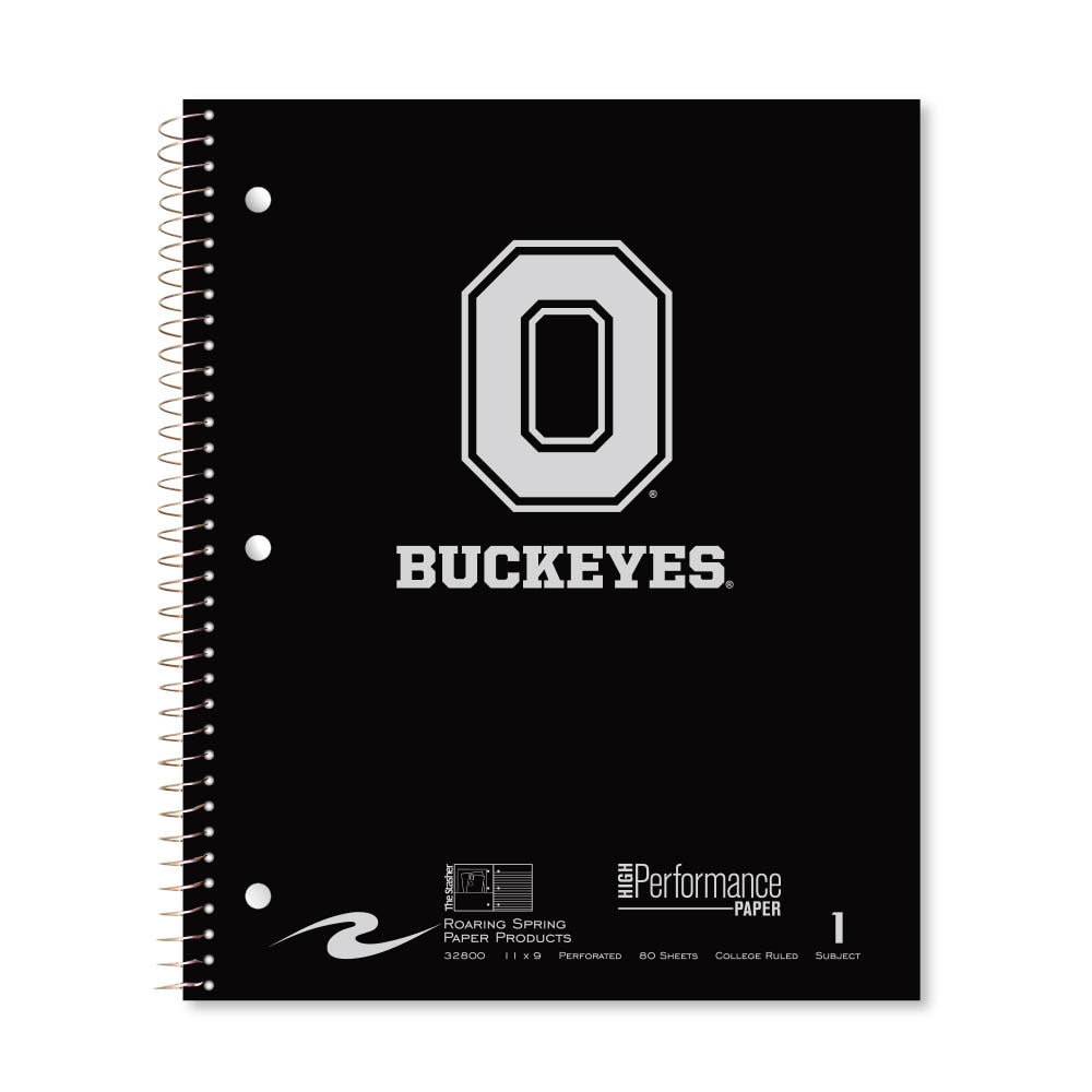 Roaring Premium 1 Subject Notebook, 8.5x11 College Ruled 20lb Paper, Pressboard Foil Cover