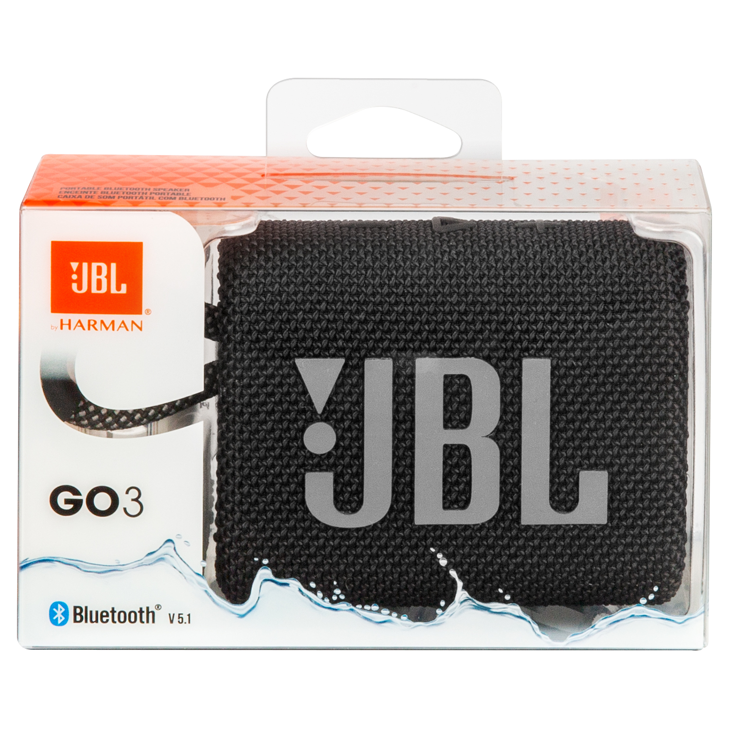 JBL Go 3 Portable Bluetooth Speaker (Gray)