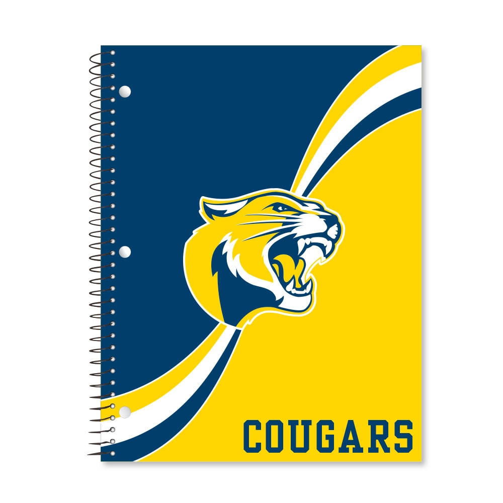 Digi Curve Divide 1 Subject 11"x8.5" 70 Count College Ruled Spiral Notebook