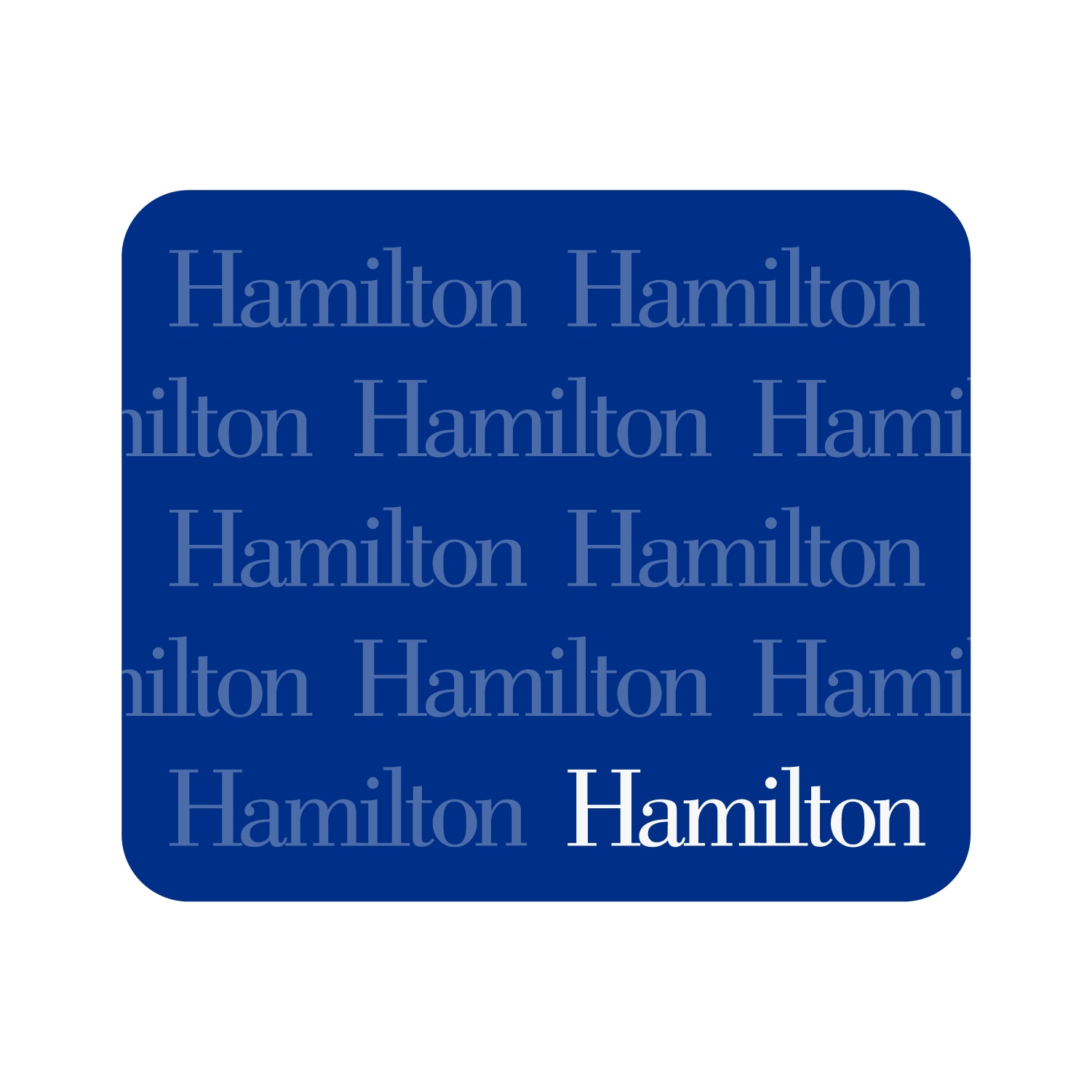 Hamilton College - Mousepad, Mascot Repeat V1