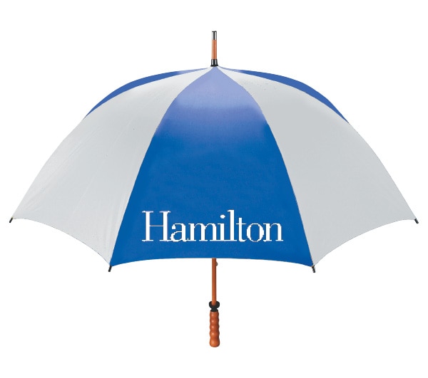 Hamilton College "The Eagle" Sporty Wood Shaft Golf Umbrella 62"