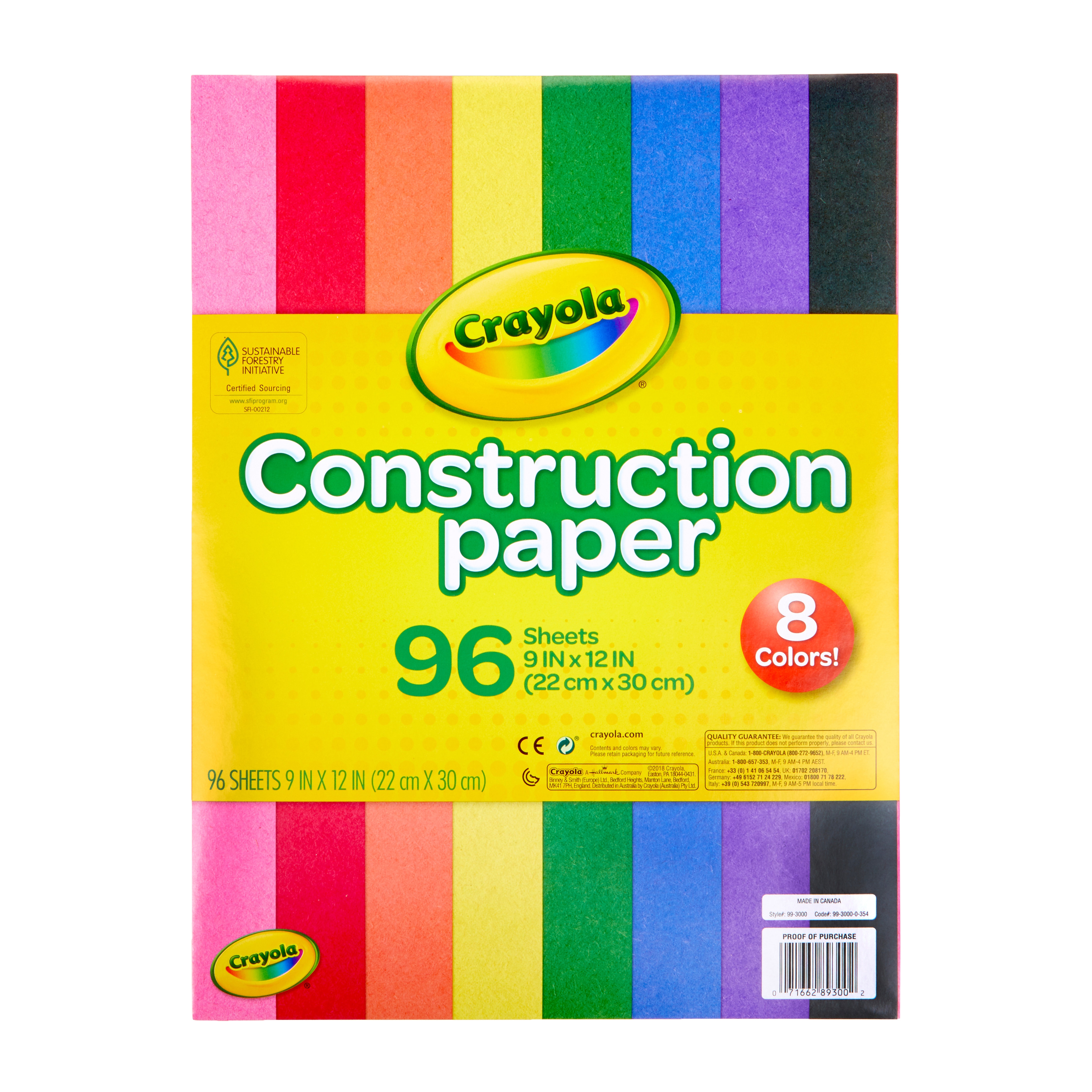Crayola Construction Paper 96 Shts./Pkg.
