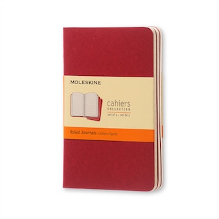 Moleskine Cahier Journal (Set of 3) XXL Ruled Kraft Brown Soft Cover